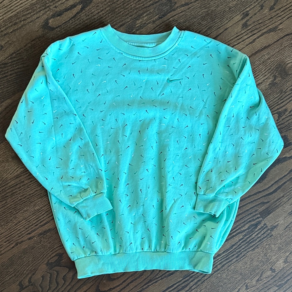 Nike Teal Girls Crewneck Tunic Sweatshirt